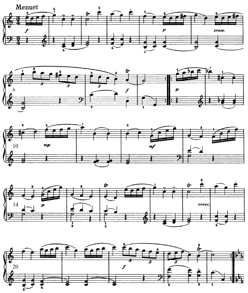 image of musical score