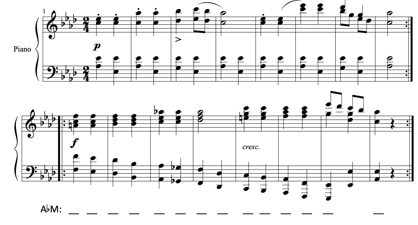 image of annotated score