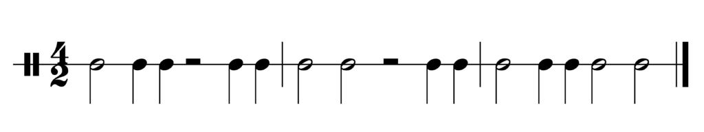 image of rhythm in 4/2