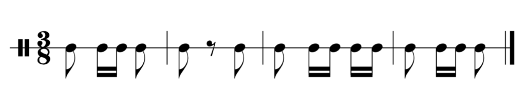 image of rhythm in 3/8