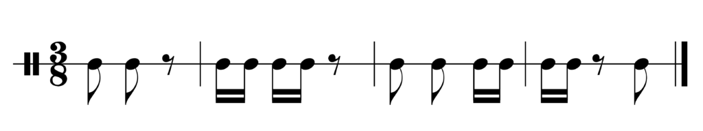 image of rhythm in 3/8