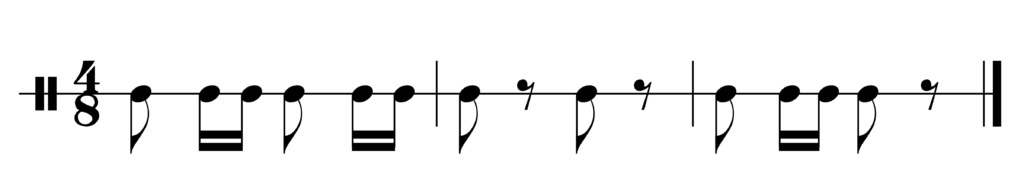 image of rhythm in 4/8
