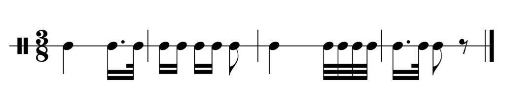 image of rhythm in 3/8