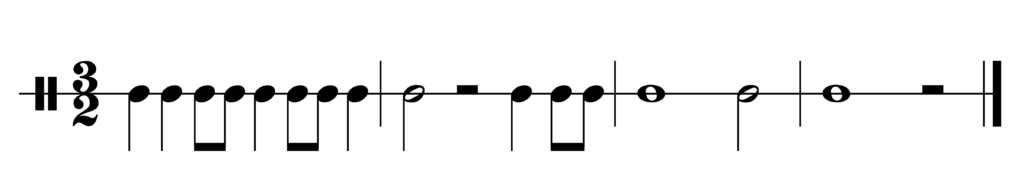 image of rhythm in 3/2