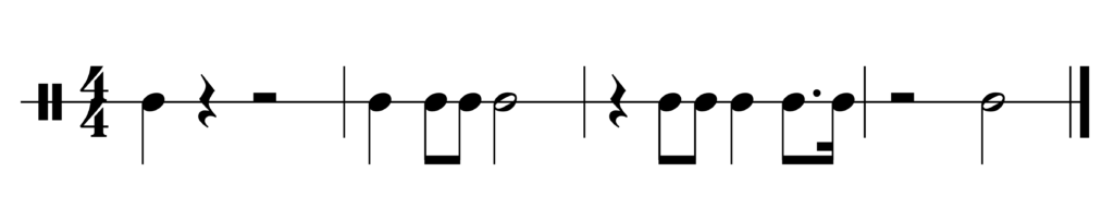 image of rhythm in 4/4