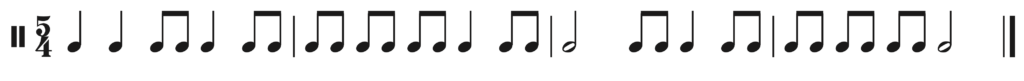 image of rhythm in 5/4
