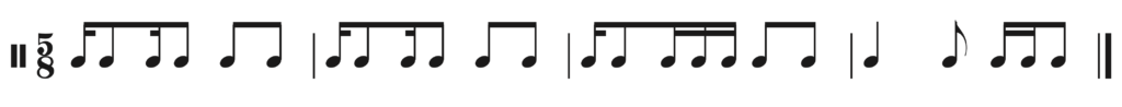 image of rhythm in 5/8