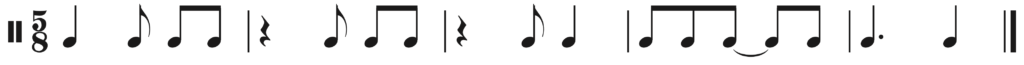 image of rhythm in 5/8