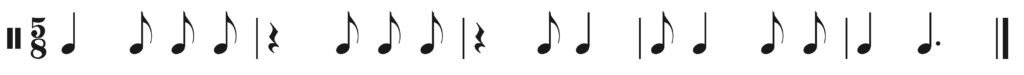 image of rhythm in 5/8