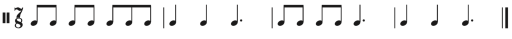 image of rhythm in 7/8