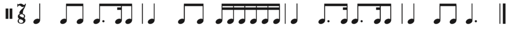image of rhythm in 7/8