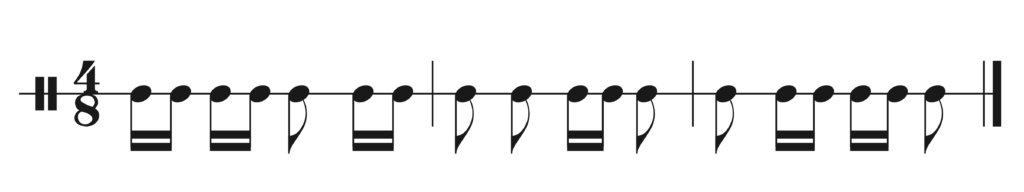 image of rhythm in 4/8