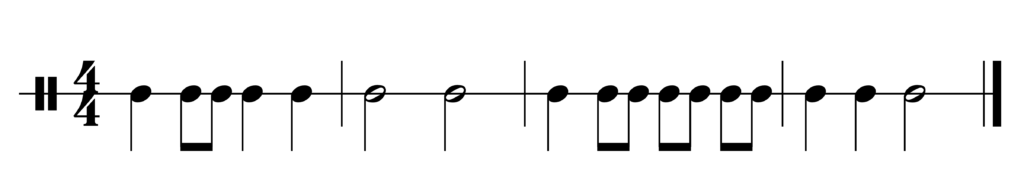 image of rhythm in 4/4