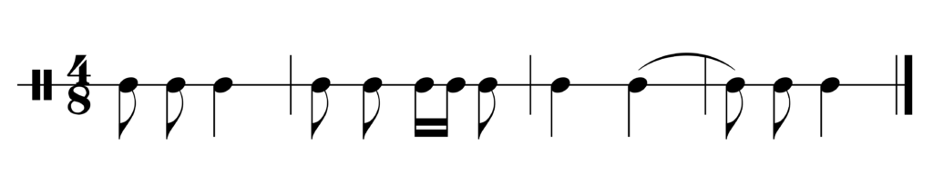 image of rhythm in 4/8