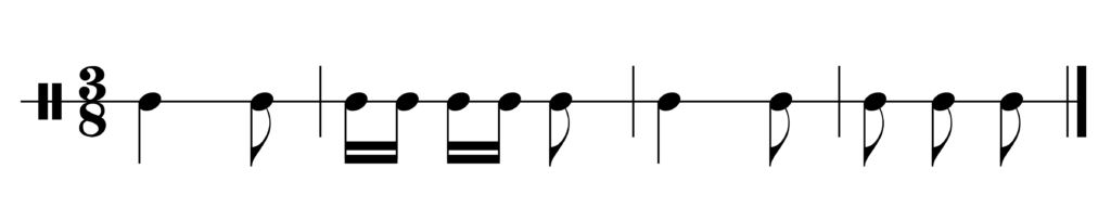 image of rhythm in 3/8