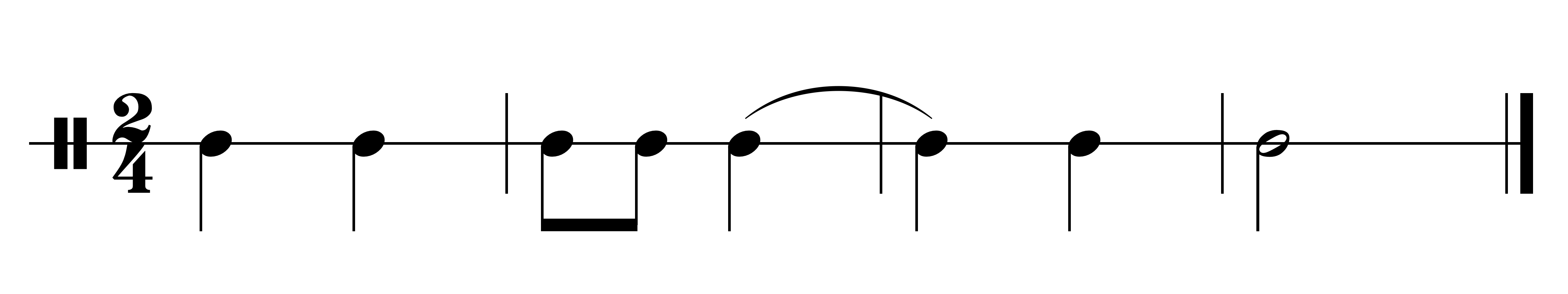 image of rhythm in 2/4