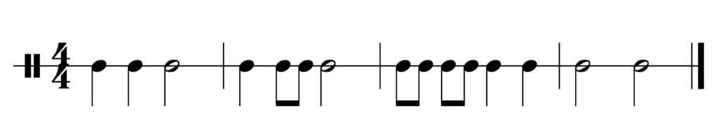 image of rhythm in 4/4