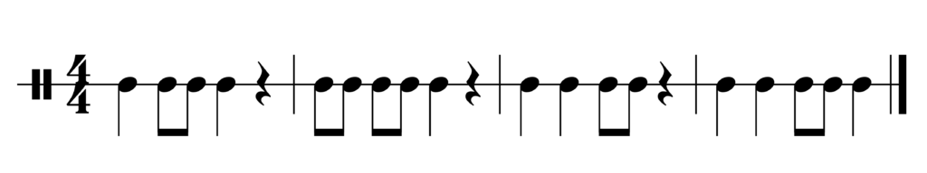 image of rhythm in 4/4