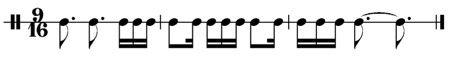 image of rhythm in 9/16