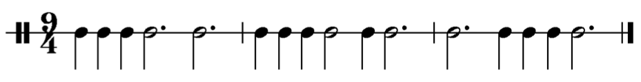 image of rhythm in 9/4