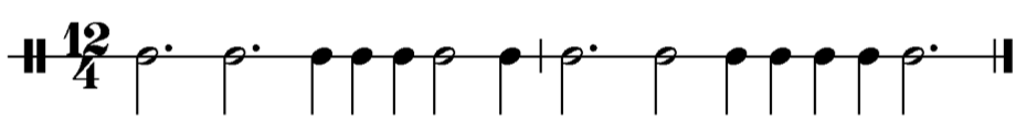 image of rhythm in 12/4