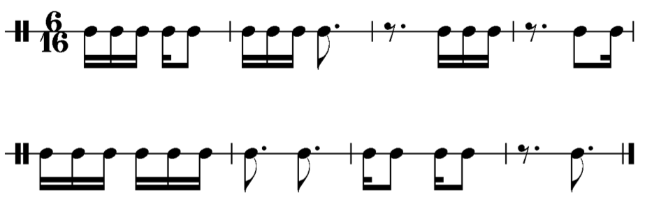 image of rhythm in 6/16
