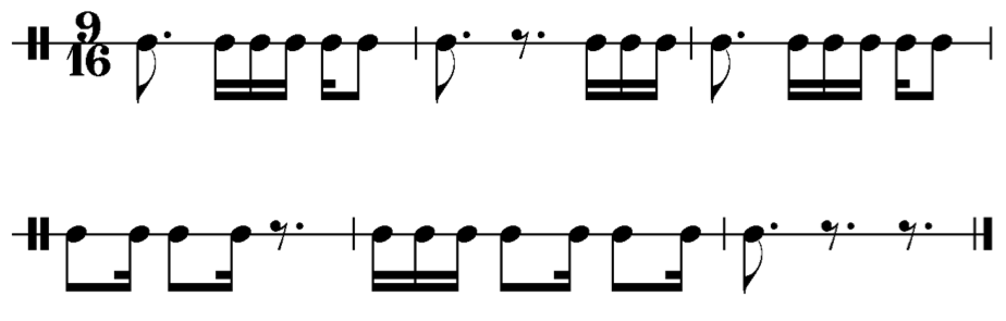 image of rhythm in 9/16
