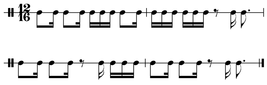 image of rhythm in 12/16