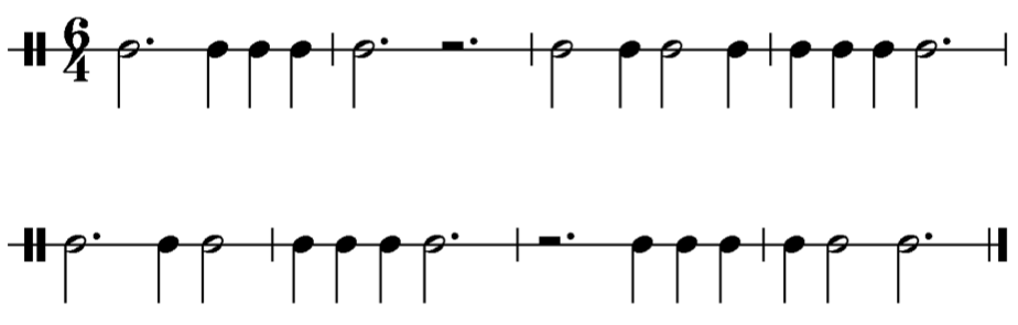 image of rhythm in 6/4