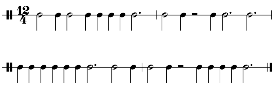 image of rhythm in 12/4