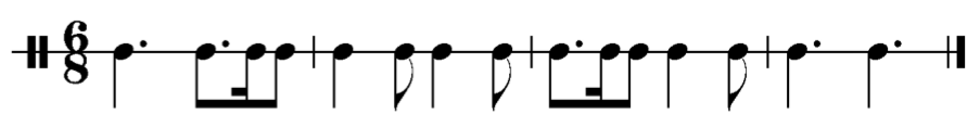 image of rhythm in 6/8