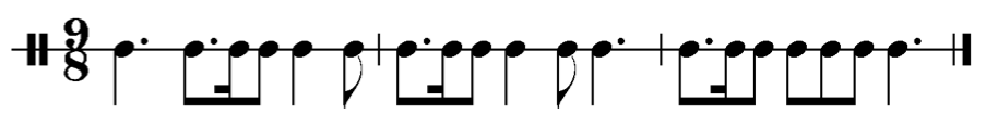 image of rhythm in 9/8