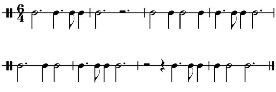 image of rhythm in 6/4