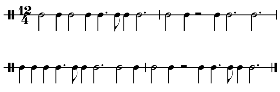 image of rhythm in 12/4