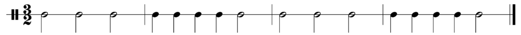 Rhythmic notation