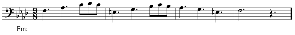 melody in staff notation