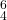 {}^6_4